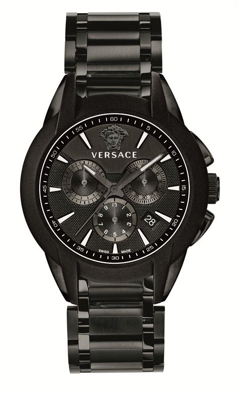 black versace watch men|versace watches men's closeout.